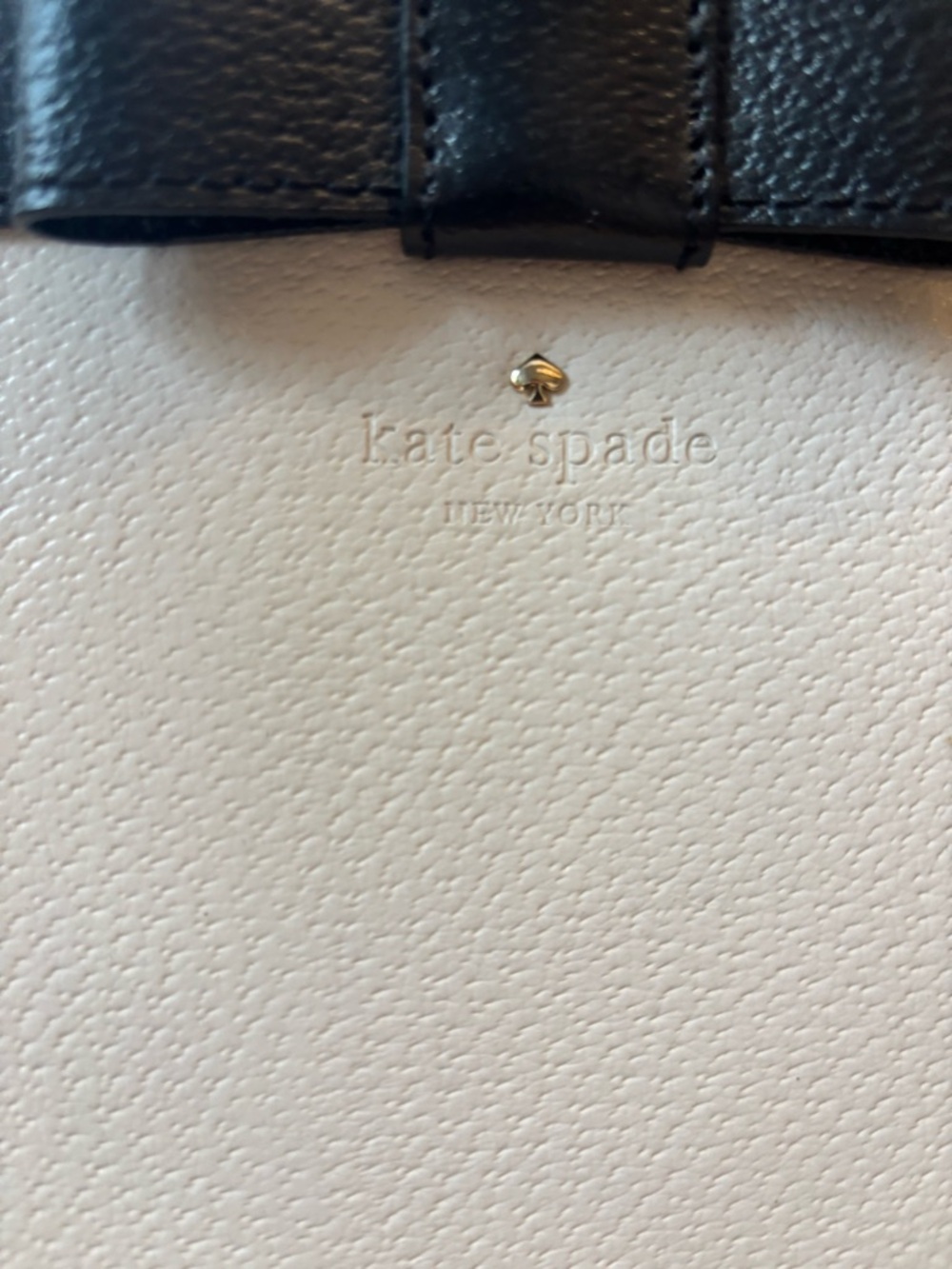 kate spade Cream and Black Bow Dome Satchel - Picture 2 of 7